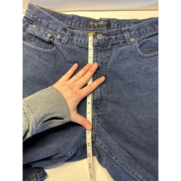 Vintage Y2K men’s Jorts (Jean shorts) Perry Ellis AMERICA‎ - Picture 9 of 11